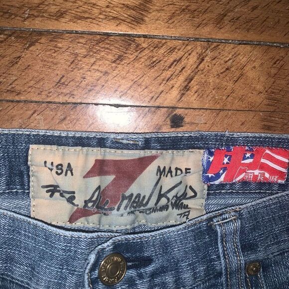 7 for All Mankind Great Wall of China distressed 27 jeans - Picture 2 of 4